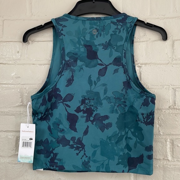 Balance Collection Mia Crop Tank Color Deep Color Watercolor Garden - Picture 7 of 7
